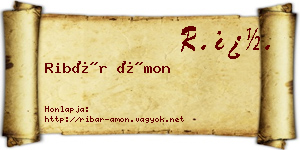 Ribár Ámon névjegykártya